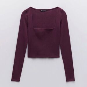 ✨ Zara Sleeved Crop Top - Size: Small - NWT! ✨